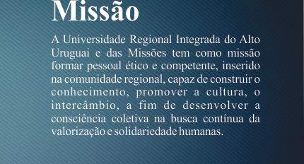 Universidade Regional Integrada do Alto Uruguai e das Miss�es
